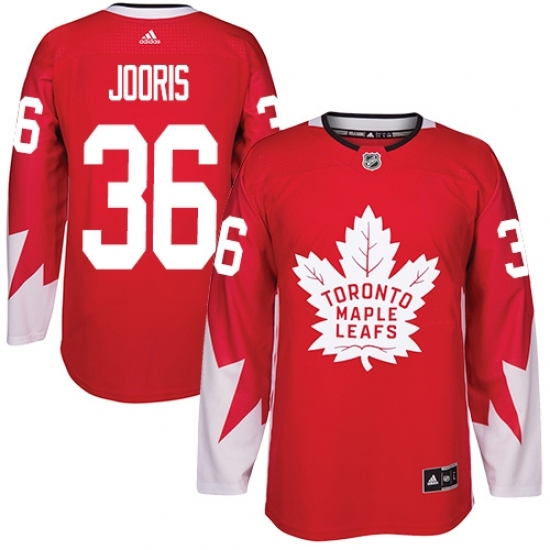 Youth Adidas Toronto Maple Leafs #36 Josh Jooris Authentic Red Alternate NHL Jersey Youth Adidas Toronto Maple Leafs #36 Josh Jooris Authentic Red Alternate NHL Jersey