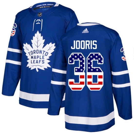 Youth Adidas Toronto Maple Leafs #36 Josh Jooris Authentic Royal Blue USA Flag Fashion NHL Jersey Youth Adidas Toronto Maple Leafs #36 Josh Jooris Authentic Royal Blue USA Flag Fashion NHL Jersey