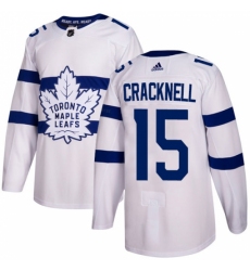 Men's Adidas Toronto Maple Leafs #15 Adam Cracknell Authentic White 2018 Stadium Series NHL Jersey Men's Adidas Toronto Maple Leafs #15 Adam Cracknell Authentic White 2018 Stadium Series NHL Jersey
