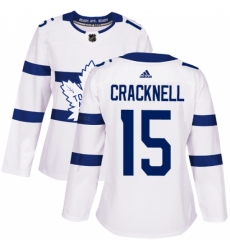 Women's Adidas Toronto Maple Leafs #15 Adam Cracknell Authentic White 2018 Stadium Series NHL Jersey Women's Adidas Toronto Maple Leafs #15 Adam Cracknell Authentic White 2018 Stadium Series NHL Jersey