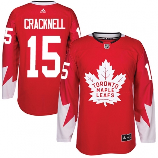 Youth Adidas Toronto Maple Leafs #15 Adam Cracknell Authentic Red Alternate NHL Jersey Youth Adidas Toronto Maple Leafs #15 Adam Cracknell Authentic Red Alternate NHL Jersey