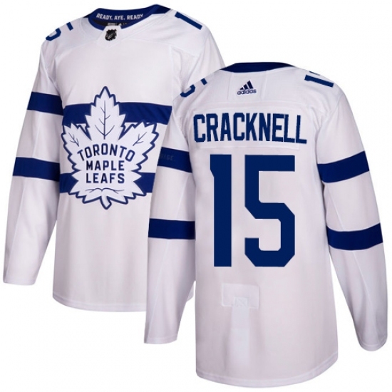 Youth Adidas Toronto Maple Leafs #15 Adam Cracknell Authentic White 2018 Stadium Series NHL Jersey Youth Adidas Toronto Maple Leafs #15 Adam Cracknell Authentic White 2018 Stadium Series NHL Jersey