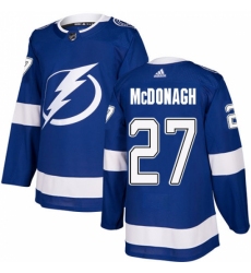 Men's Adidas Tampa Bay Lightning #27 Ryan McDonagh Authentic Royal Blue Home NHL Jersey
