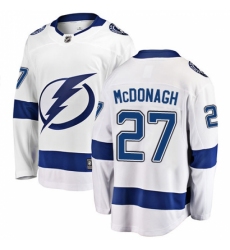 Men's Tampa Bay Lightning #27 Ryan McDonagh Fanatics Branded White Away Breakaway NHL Jersey