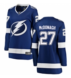 Women's Tampa Bay Lightning #27 Ryan McDonagh Fanatics Branded Royal Blue Home Breakaway NHL Jersey