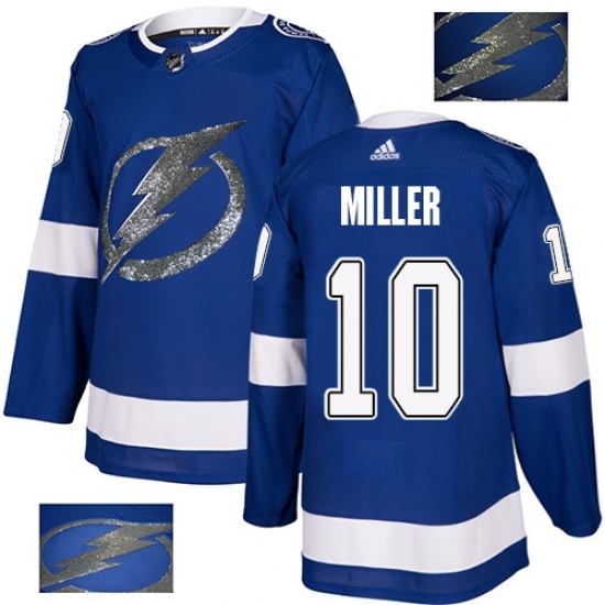 Men's Adidas Tampa Bay Lightning #10 J.T. Miller Authentic Royal Blue Fashion Gold NHL Jersey Men's Adidas Tampa Bay Lightning #10 J.T. Miller Authentic Royal Blue Fashion Gold NHL Jersey