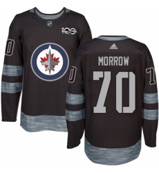 Men's Adidas Winnipeg Jets #70 Joe Morrow Authentic Black 1917-2017 100th Anniversary NHL Jersey Men's Adidas Winnipeg Jets #70 Joe Morrow Authentic Black 1917-2017 100th Anniversary NHL Jersey