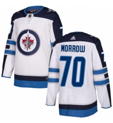 Men's Adidas Winnipeg Jets #70 Joe Morrow Authentic White Away NHL Jersey Men's Adidas Winnipeg Jets #70 Joe Morrow Authentic White Away NHL Jersey