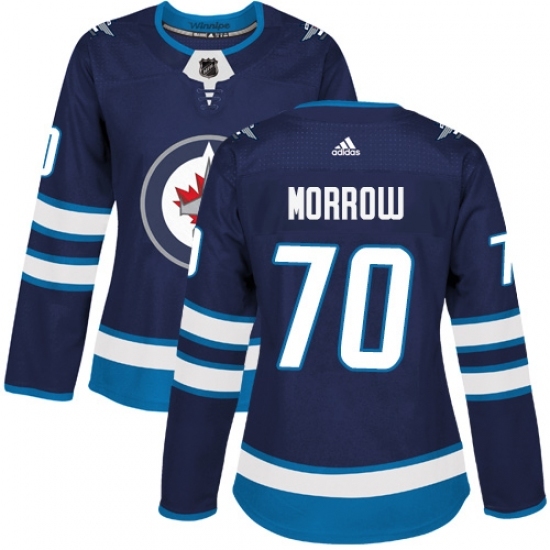 Women's Adidas Winnipeg Jets #70 Joe Morrow Authentic Navy Blue Home NHL Jersey Women's Adidas Winnipeg Jets #70 Joe Morrow Authentic Navy Blue Home NHL Jersey
