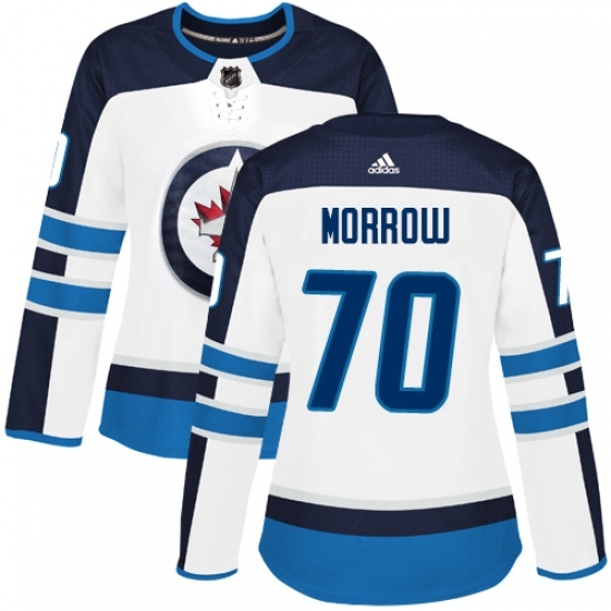 Women's Adidas Winnipeg Jets #70 Joe Morrow Authentic White Away NHL Jersey Women's Adidas Winnipeg Jets #70 Joe Morrow Authentic White Away NHL Jersey