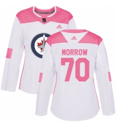 Women's Adidas Winnipeg Jets #70 Joe Morrow Authentic White Pink Fashion NHL Jersey Women's Adidas Winnipeg Jets #70 Joe Morrow Authentic White Pink Fashion NHL Jersey