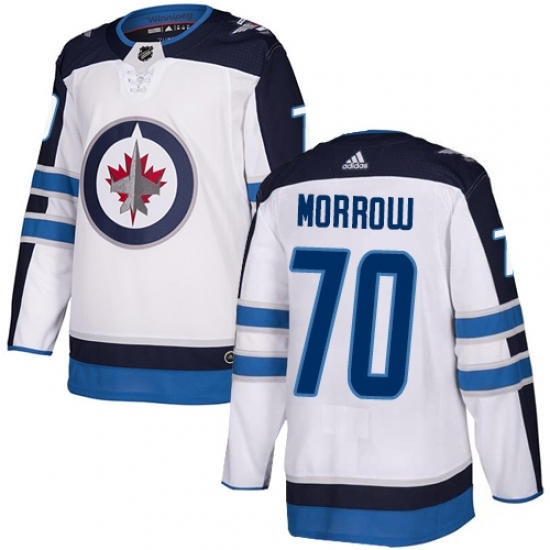 Youth Adidas Winnipeg Jets #70 Joe Morrow Authentic White Away NHL Jersey Youth Adidas Winnipeg Jets #70 Joe Morrow Authentic White Away NHL Jersey