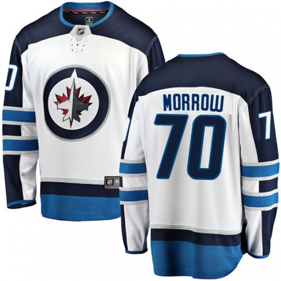 Youth Winnipeg Jets #70 Joe Morrow Fanatics Branded White Away Breakaway NHL Jersey Youth Winnipeg Jets #70 Joe Morrow Fanatics Branded White Away Breakaway NHL Jersey