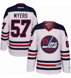 Men's Reebok Winnipeg Jets #57 Tyler Myers Authentic White 2016 Heritage Classic NHL Jersey