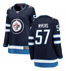 Women's Winnipeg Jets #57 Tyler Myers Fanatics Branded Navy Blue Home Breakaway NHL Jersey