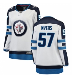 Women's Winnipeg Jets #57 Tyler Myers Fanatics Branded White Away Breakaway NHL Jersey