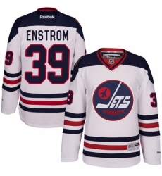 Men's Reebok Winnipeg Jets #39 Tobias Enstrom Premier White 2016 Heritage Classic NHL Jersey
