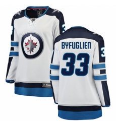 Women's Winnipeg Jets #33 Dustin Byfuglien Fanatics Branded White Away Breakaway NHL Jersey