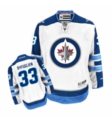 Youth Reebok Winnipeg Jets #33 Dustin Byfuglien Authentic White Away NHL Jersey