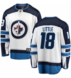 Men's Winnipeg Jets #18 Bryan Little Fanatics Branded White Away Breakaway NHL Jersey