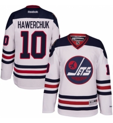 Men's Reebok Winnipeg Jets #10 Dale Hawerchuk Premier White 2016 Heritage Classic NHL Jersey