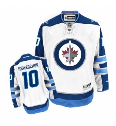Women's Reebok Winnipeg Jets #10 Dale Hawerchuk Authentic White Away NHL Jersey