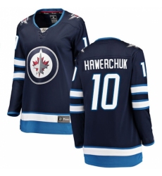 Women's Winnipeg Jets #10 Dale Hawerchuk Fanatics Branded Navy Blue Home Breakaway NHL Jersey