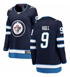 Women's Winnipeg Jets #9 Bobby Hull Fanatics Branded Navy Blue Home Breakaway NHL Jersey