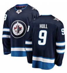 Youth Winnipeg Jets #9 Bobby Hull Fanatics Branded Navy Blue Home Breakaway NHL Jersey