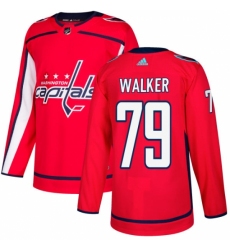 Men's Adidas Washington Capitals #79 Nathan Walker Premier Red Home NHL Jersey