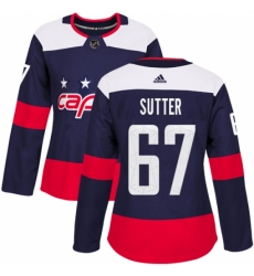 Women's Adidas Washington Capitals #67 Riley Sutter Authentic Navy Blue 2018 Stadium Series NHL Jersey Women's Adidas Washington Capitals #67 Riley Sutter Authentic Navy Blue 2018 Stadium Series NHL Jersey