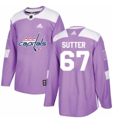 Youth Adidas Washington Capitals #67 Riley Sutter Authentic Purple Fights Cancer Practice NHL Jersey Youth Adidas Washington Capitals #67 Riley Sutter Authentic Purple Fights Cancer Practice NHL Jersey