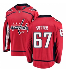 Youth Washington Capitals #67 Riley Sutter Fanatics Branded Red Home Breakaway NHL Jersey Youth Washington Capitals #67 Riley Sutter Fanatics Branded Red Home Breakaway NHL Jersey