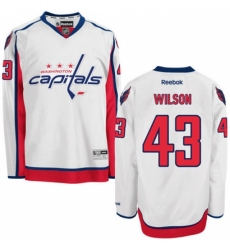 Women's Reebok Washington Capitals #43 Tom Wilson Authentic White Away NHL Jersey
