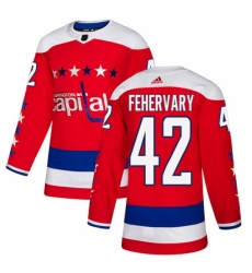 Youth Adidas Washington Capitals #42 Martin Fehervary Authentic Red Alternate NHL Jersey Youth Adidas Washington Capitals #42 Martin Fehervary Authentic Red Alternate NHL Jersey