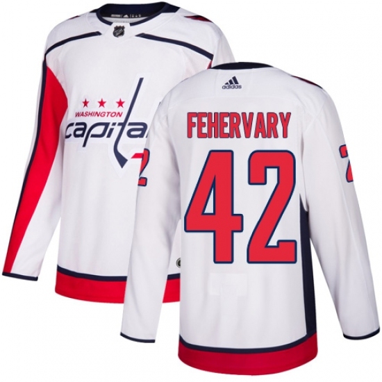 Youth Adidas Washington Capitals #42 Martin Fehervary Authentic White Away NHL Jersey Youth Adidas Washington Capitals #42 Martin Fehervary Authentic White Away NHL Jersey