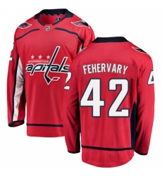 Youth Washington Capitals #42 Martin Fehervary Fanatics Branded Red Home Breakaway NHL Jersey Youth Washington Capitals #42 Martin Fehervary Fanatics Branded Red Home Breakaway NHL Jersey