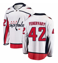 Youth Washington Capitals #42 Martin Fehervary Fanatics Branded White Away Breakaway NHL Jersey Youth Washington Capitals #42 Martin Fehervary Fanatics Branded White Away Breakaway NHL Jersey