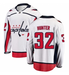Youth Washington Capitals #32 Dale Hunter Fanatics Branded White Away Breakaway NHL Jersey