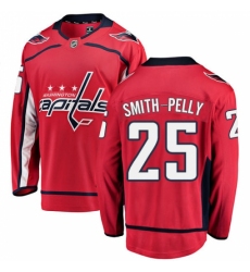 Men's Washington Capitals #25 Devante Smith-Pelly Fanatics Branded Red Home Breakaway NHL Jersey