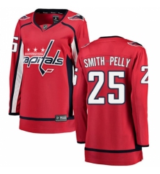 Women's Washington Capitals #25 Devante Smith-Pelly Fanatics Branded Red Home Breakaway NHL Jersey