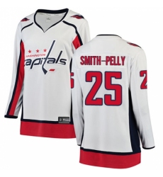 Women's Washington Capitals #25 Devante Smith-Pelly Fanatics Branded White Away Breakaway NHL Jersey