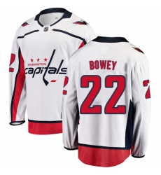 Men's Washington Capitals #22 Madison Bowey Fanatics Branded White Away Breakaway NHL Jersey
