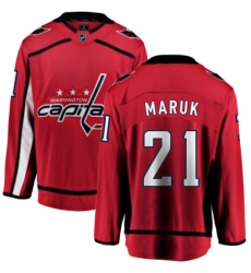 Men's Washington Capitals #21 Dennis Maruk Fanatics Branded Red Home Breakaway NHL Jersey