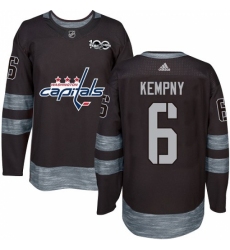 Men's Adidas Washington Capitals #6 Michal Kempny Premier Black 1917-2017 100th Anniversary NHL Jersey Men's Adidas Washington Capitals #6 Michal Kempny Premier Black 1917-2017 100th Anniversary NHL Jersey