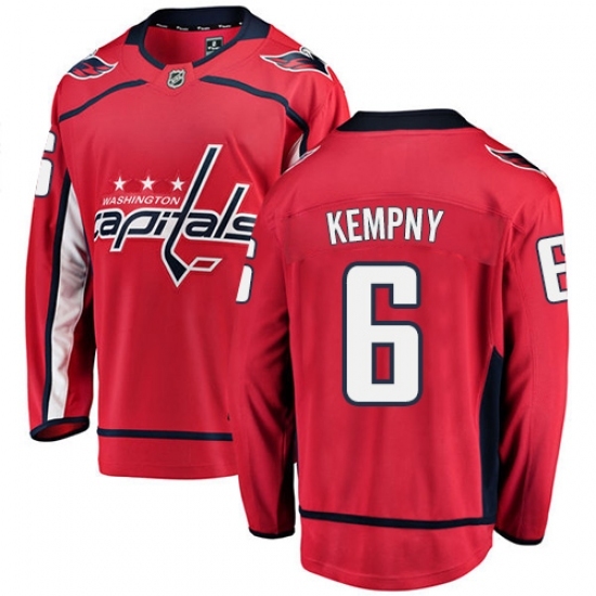 Men's Washington Capitals #6 Michal Kempny Fanatics Branded Red Home Breakaway NHL Jersey Men's Washington Capitals #6 Michal Kempny Fanatics Branded Red Home Breakaway NHL Jersey
