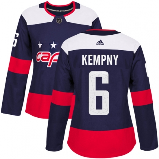 Women's Adidas Washington Capitals #6 Michal Kempny Authentic Navy Blue 2018 Stadium Series NHL Jersey Women's Adidas Washington Capitals #6 Michal Kempny Authentic Navy Blue 2018 Stadium Series NHL Jersey
