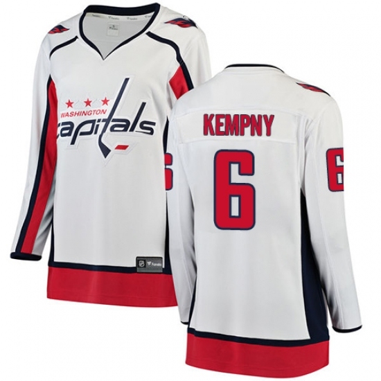 Women's Washington Capitals #6 Michal Kempny Fanatics Branded White Away Breakaway NHL Jersey Women's Washington Capitals #6 Michal Kempny Fanatics Branded White Away Breakaway NHL Jersey