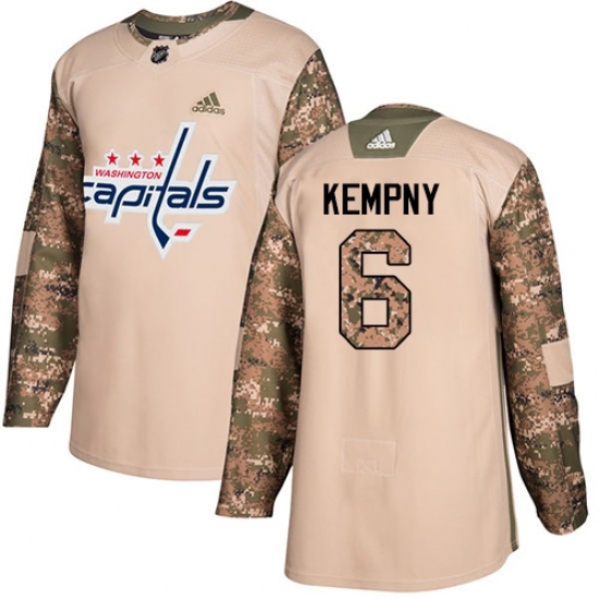 Youth Adidas Washington Capitals #6 Michal Kempny Authentic Camo Veterans Day Practice NHL Jersey Youth Adidas Washington Capitals #6 Michal Kempny Authentic Camo Veterans Day Practice NHL Jersey