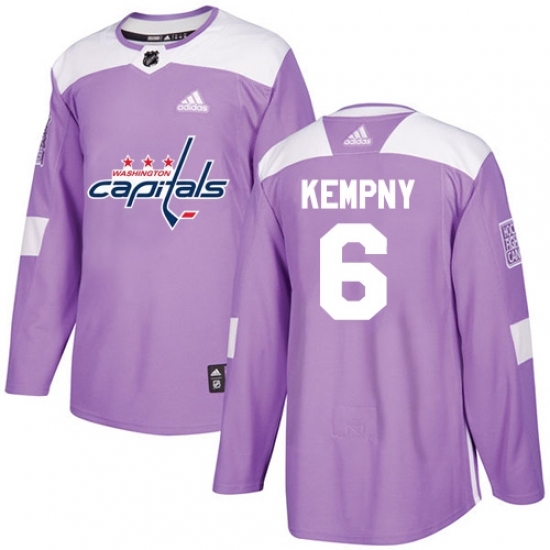 Youth Adidas Washington Capitals #6 Michal Kempny Authentic Purple Fights Cancer Practice NHL Jersey Youth Adidas Washington Capitals #6 Michal Kempny Authentic Purple Fights Cancer Practice NHL Jersey